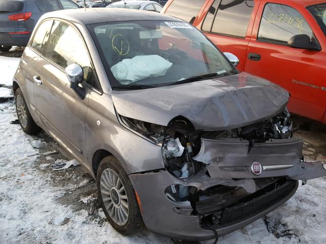 3C3CFFCR4CT351787 - 2012 FIAT 500 LOUNGE GRAY photo 1