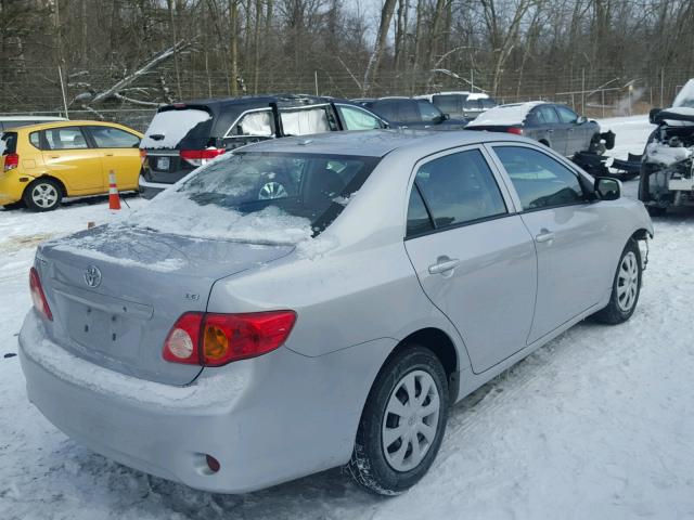 2T1BU4EE4AC241494 - 2010 TOYOTA COROLLA BA SILVER photo 4