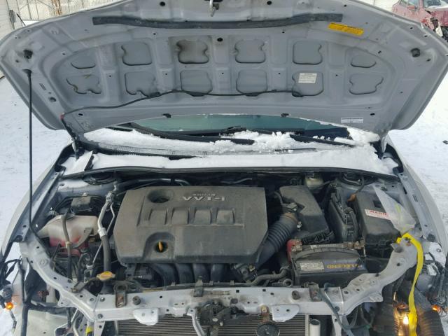 2T1BU4EE4AC241494 - 2010 TOYOTA COROLLA BA SILVER photo 7