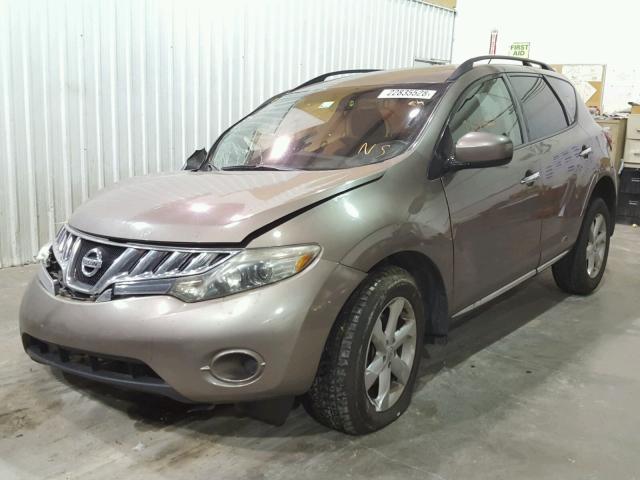 JN8AZ18W59W201416 - 2009 NISSAN MURANO S BROWN photo 2