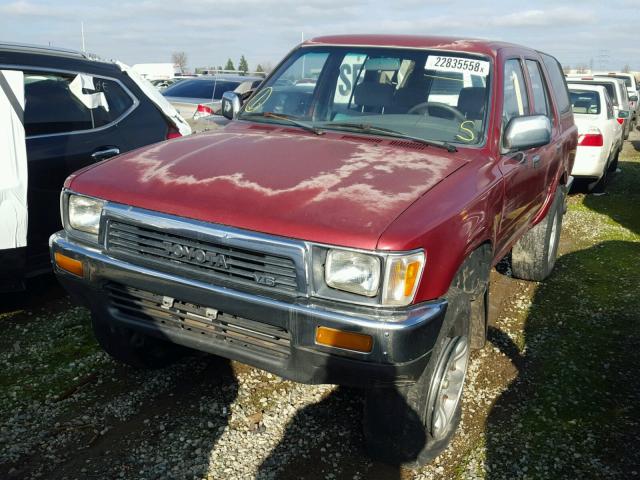 JT3VN39W3M0069274 - 1991 TOYOTA 4RUNNER VN RED photo 2