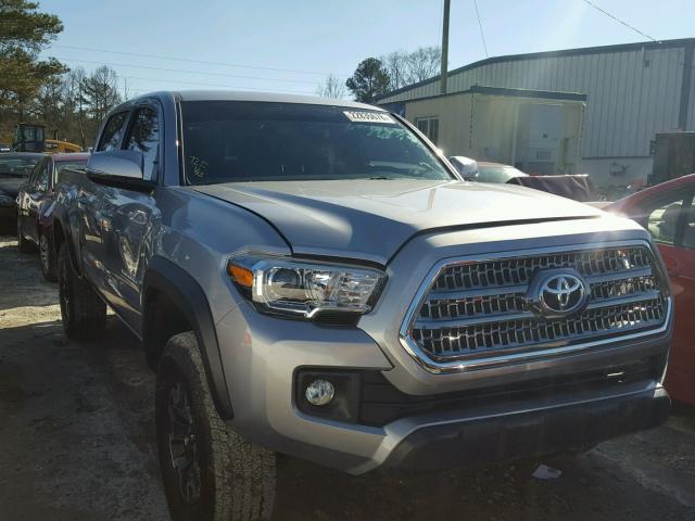 5TFCZ5ANXHX110826 - 2017 TOYOTA TACOMA DOU SILVER photo 1