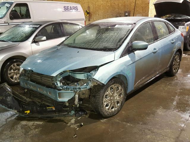 1FAHP3F28CL301584 - 2012 FORD FOCUS SE GREEN photo 2