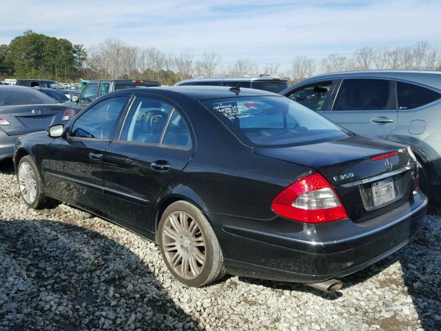 WDBUF56X48B212254 - 2008 MERCEDES-BENZ E 350 BLACK photo 3