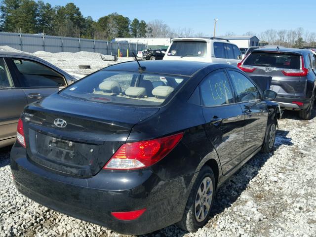 KMHCT4AE2DU454170 - 2013 HYUNDAI ACCENT GLS BLACK photo 4