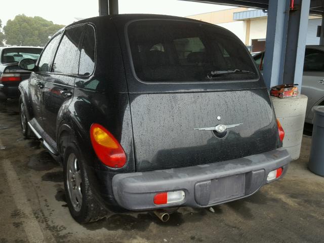 3C8FY68B22T232518 - 2002 CHRYSLER PT CRUISER BLACK photo 3