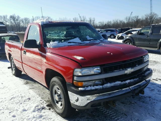 1GCEK14V02Z152337 - 2002 CHEVROLET SILVERADO RED photo 1