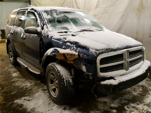 1D4HB38N45F554311 - 2005 DODGE DURANGO ST BLUE photo 1