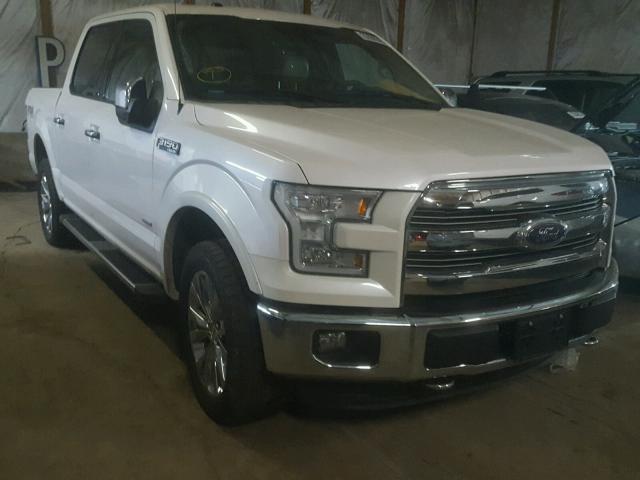 1FTEW1EG7FKD86476 - 2015 FORD F150 SUPER WHITE photo 1