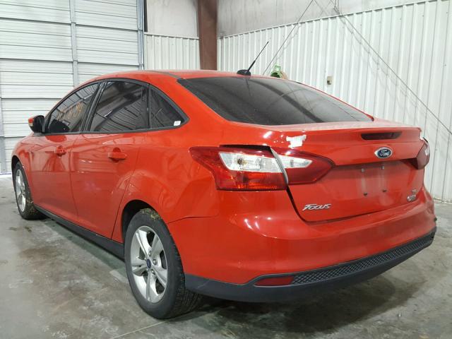 1FADP3F28DL340644 - 2013 FORD FOCUS SE RED photo 3