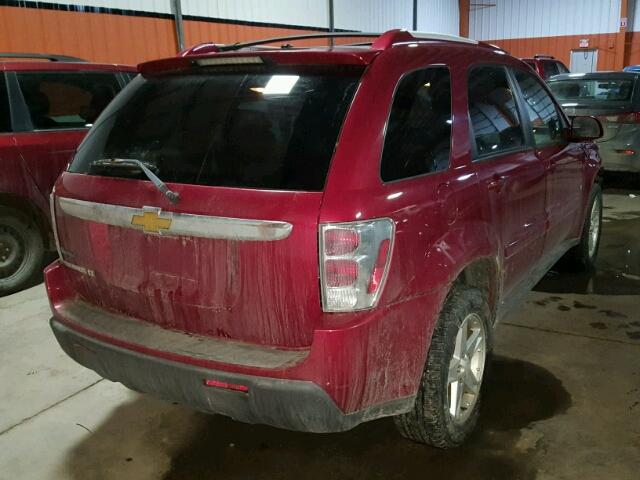 2CNDL63F366111391 - 2006 CHEVROLET EQUINOX LT RED photo 4