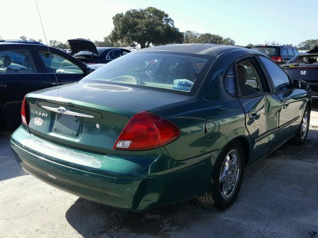 1FAFP55U6YA245380 - 2000 FORD TAURUS SES GREEN photo 4