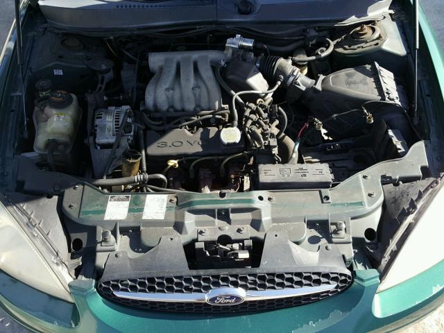 1FAFP55U6YA245380 - 2000 FORD TAURUS SES GREEN photo 7