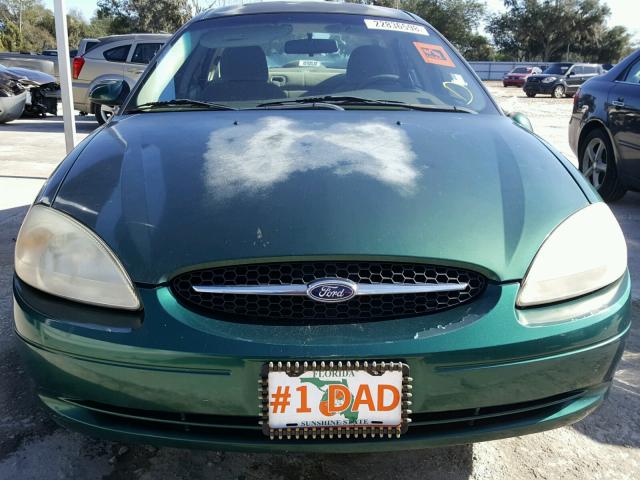 1FAFP55U6YA245380 - 2000 FORD TAURUS SES GREEN photo 9