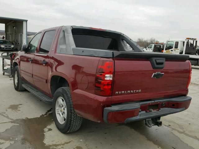 3GNEC12J97G167866 - 2007 CHEVROLET AVALANCHE 栗色 照片 3