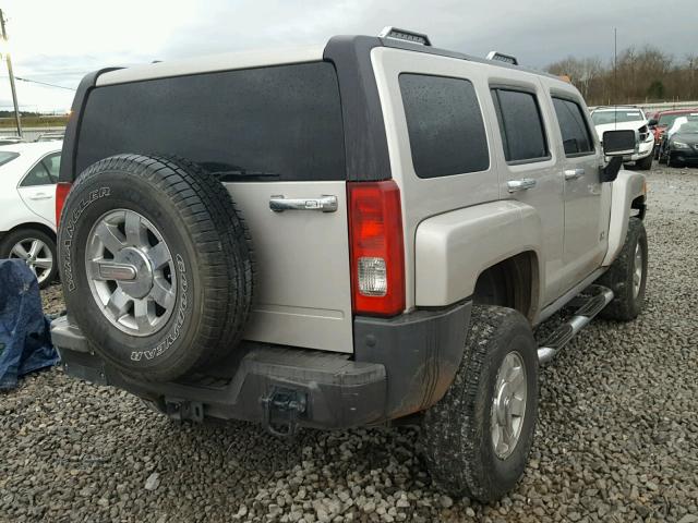 5GTDN13E378186573 - 2007 HUMMER H3 BEIGE photo 4