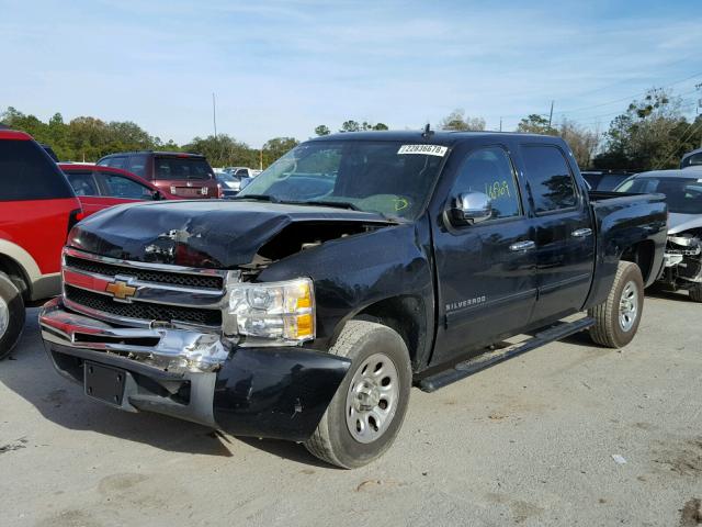 3GCPCREAXBG379745 - 2011 CHEVROLET SILVERADO BLACK photo 2