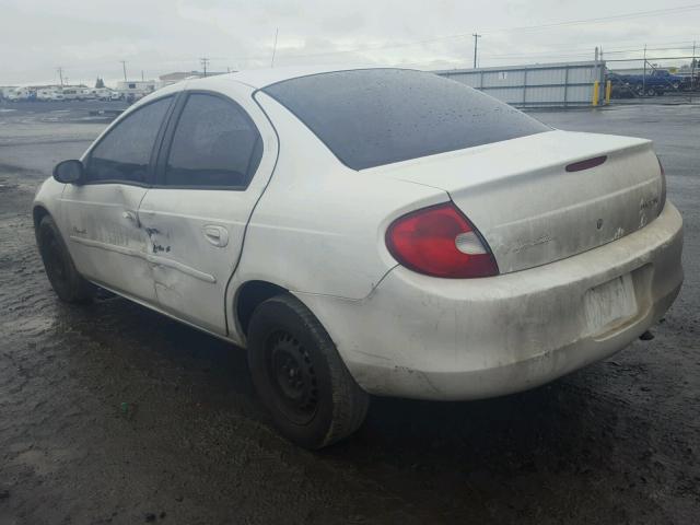 1P3ES46C5YD763631 - 2000 PLYMOUTH NEON BASE 白色 照片 3