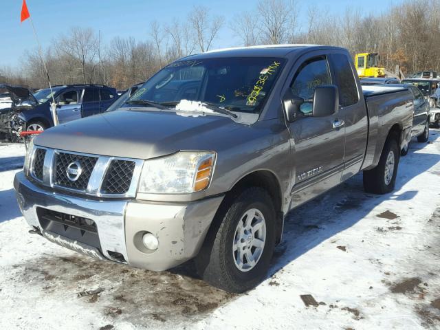 1N6AA06B16N553646 - 2006 NISSAN TITAN XE TAN photo 2