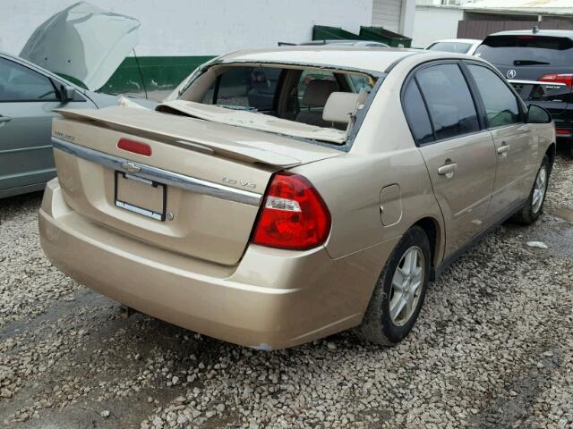 1G1ZT52845F313063 - 2005 CHEVROLET MALIBU LS GOLD photo 4