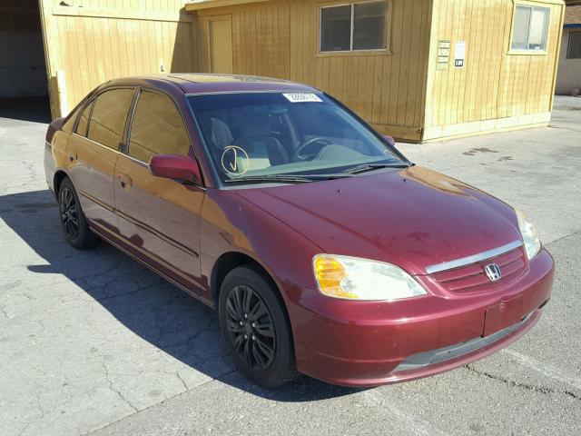 2HGES26792H549356 - 2002 HONDA CIVIC EX BURGUNDY photo 1