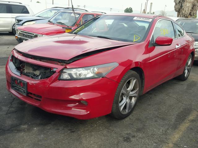 1HGCS2B81CA004371 - 2012 HONDA ACCORD EXL RED photo 2