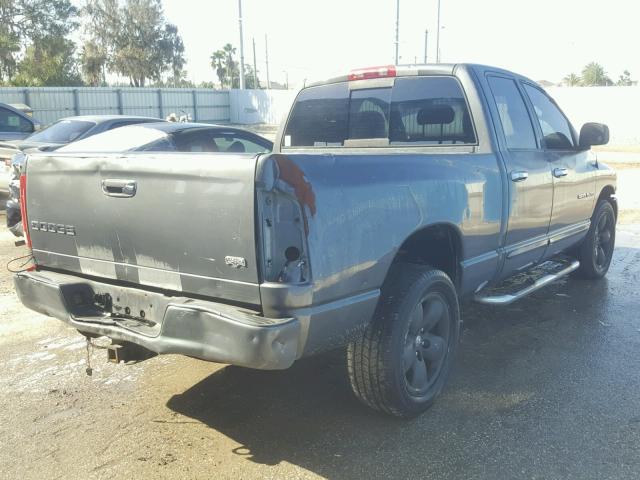 1D7HA18D54S672231 - 2004 DODGE RAM 1500 S GRAY photo 4