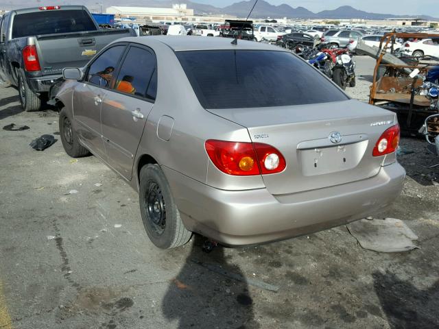 1NXBR32E23Z056863 - 2003 TOYOTA COROLLA CE BEIGE photo 3