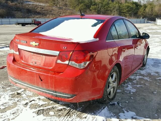 1G1PF5SC5C7247553 - 2012 CHEVROLET CRUZE LT RED photo 4