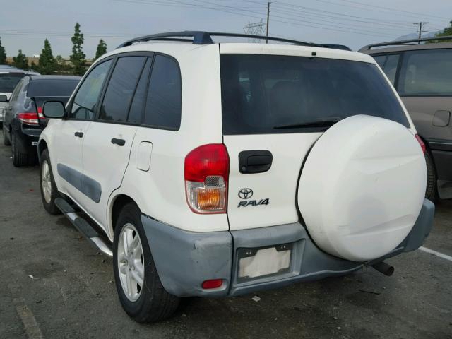 JTEGH20VX10016816 - 2001 TOYOTA RAV4 WHITE photo 3