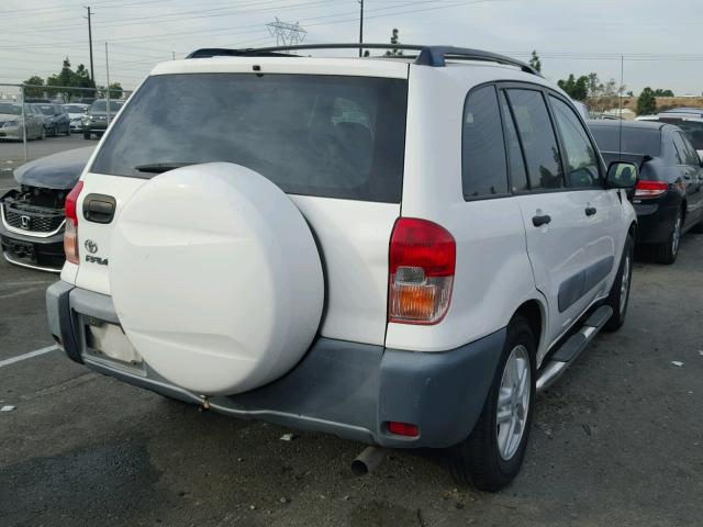 JTEGH20VX10016816 - 2001 TOYOTA RAV4 WHITE photo 4