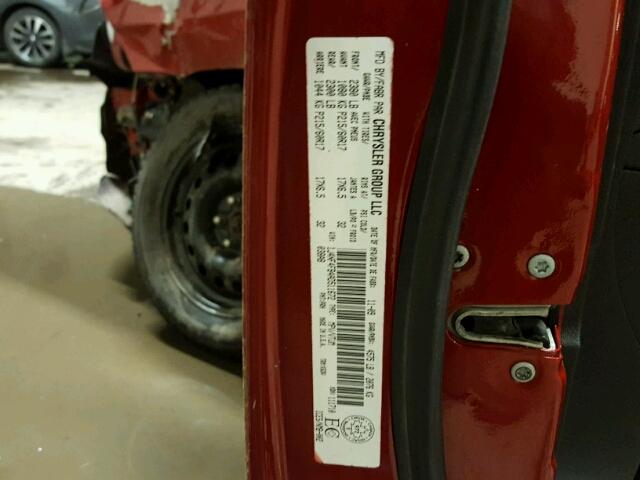 1J4NF4FB4AD511672 - 2010 JEEP COMPASS SP RED photo 10