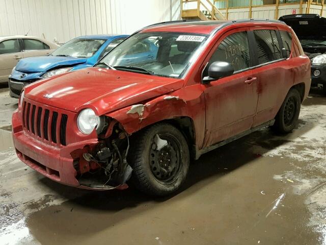 1J4NF4FB4AD511672 - 2010 JEEP COMPASS SP RED photo 2