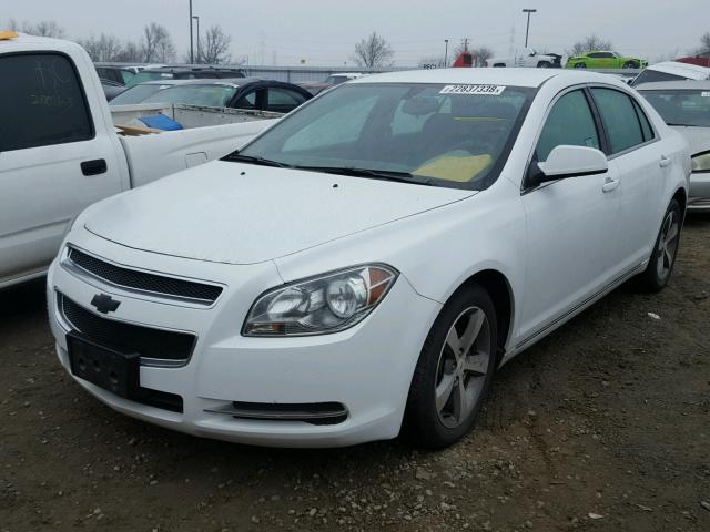 1G1ZC5E14BF220666 - 2011 CHEVROLET MALIBU 1LT WHITE photo 2