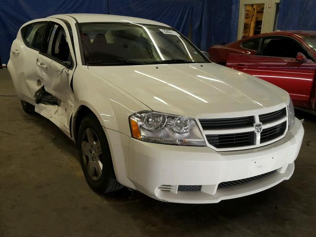 1B3LC46B59N525898 - 2009 DODGE AVENGER SE WHITE photo 1