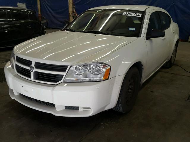 1B3LC46B59N525898 - 2009 DODGE AVENGER SE WHITE photo 2