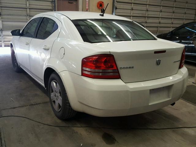 1B3LC46B59N525898 - 2009 DODGE AVENGER SE WHITE photo 3