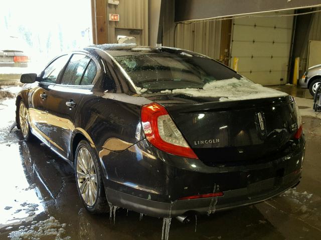 1LNHL9FT4DG602134 - 2013 LINCOLN MKS BLACK photo 3