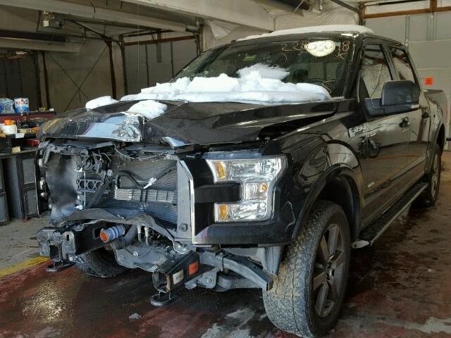 1FTEW1EG2FFC99352 - 2015 FORD F150 SUPER BLACK photo 2