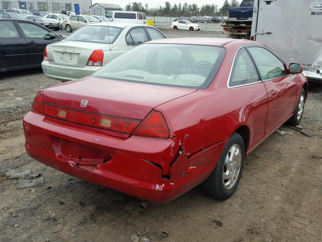 1HGCG3278XA026694 - 1999 HONDA ACCORD EX RED photo 4