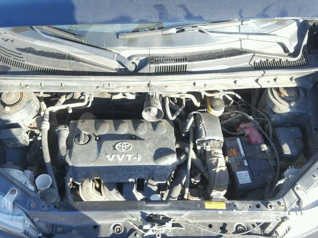 JTLKT324664044785 - 2006 TOYOTA SCION XB BLACK photo 7