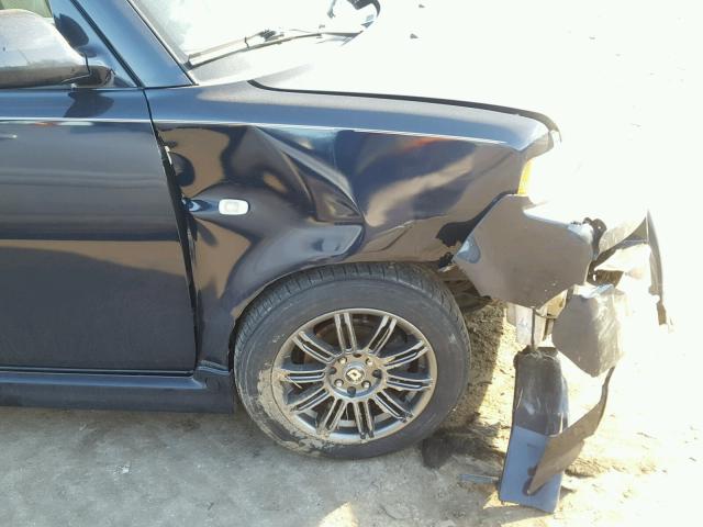 JTLKT324664044785 - 2006 TOYOTA SCION XB BLACK photo 9