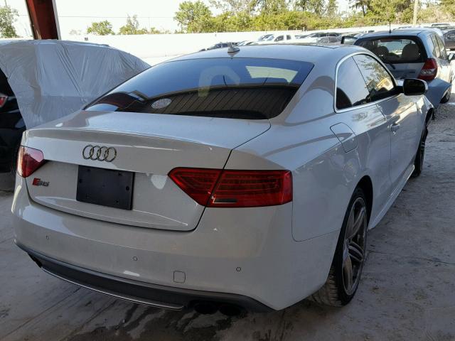 WAUCGAFR2EA002559 - 2014 AUDI S5 PREMIUM WHITE photo 4