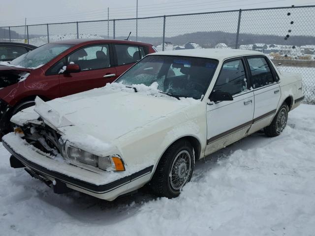 3G4AH54N6MS601097 - 1991 BUICK CENTURY CU WHITE photo 2