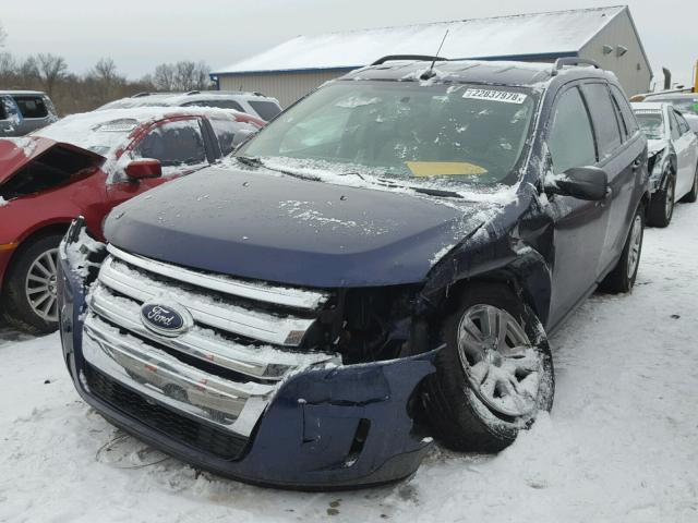 2FMDK3GC6BBB47191 - 2011 FORD EDGE SE BLUE photo 2