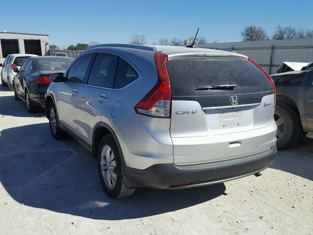 2HKRM3H75EH542218 - 2014 HONDA CR-V EXL SILVER photo 3