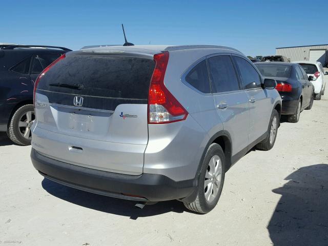 2HKRM3H75EH542218 - 2014 HONDA CR-V EXL SILVER photo 4