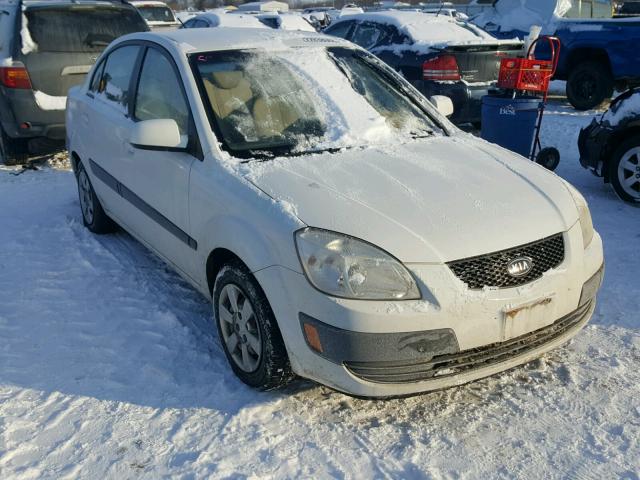 KNADE123676248693 - 2007 KIA RIO BASE WHITE photo 1