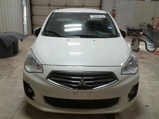 ML32F3FJXHHF17141 - 2017 MITSUBISHI MIRAGE G4 WHITE photo 9