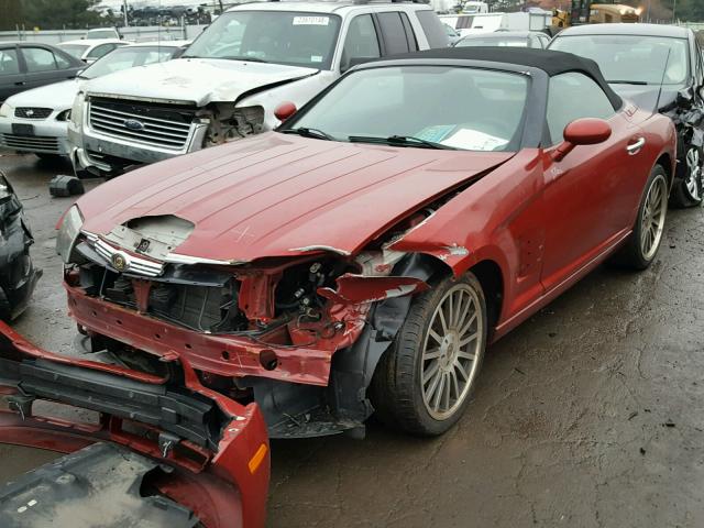 1C3AN55L75X059040 - 2005 CHRYSLER CROSSFIRE RED photo 2